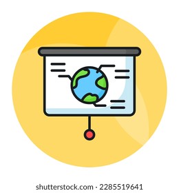 Eco presentation vector design in modern and trendy style, isolated on white background