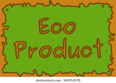 eco product badge vector label
