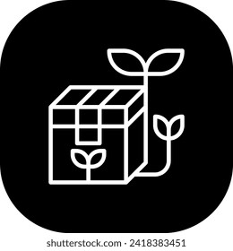 Eco Produktentwicklungs-Symbol mit schwarz gefüllter Rahmenlinie. grün, Produkt, Öko, Natur, Natur, Design, Bio. Vektorgrafik