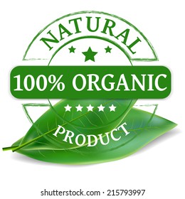 Eco product grunge stamp as concept