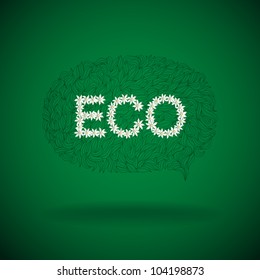 Eco product label, vector eps8 illustration
