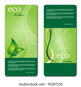 eco promotion brochure with diverse logo green elements