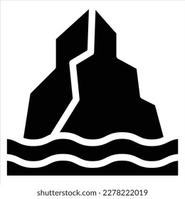 eco rain ice berg icon for download