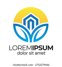 Eco Real Estate Nature Logo Design Template Element