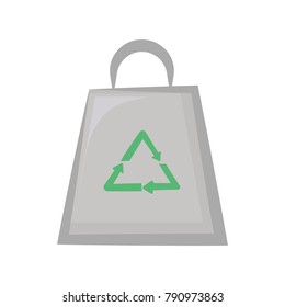 Eco recyclabe bag cartoon