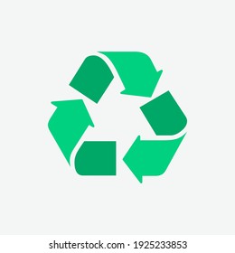 Eco Recycle Flat Color Design Icon