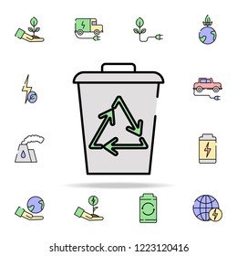 Eco recycle icon. sustainable energy icons universal set for web and mobile