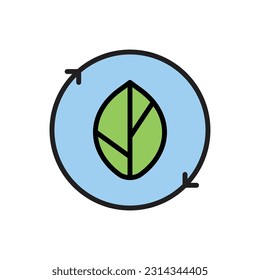 Icono de reciclaje ecológico Icono de ilustración