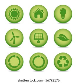 eco recycle icons