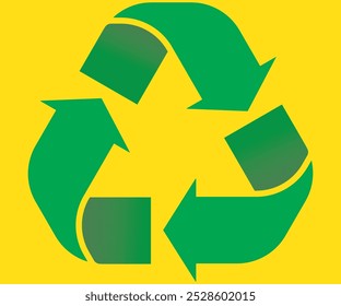 Vetor de Ícone de Sinal de Reciclagem Eco