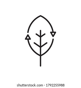 eco recycle vector icon logo design