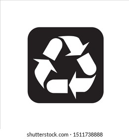
Eco recycling sign. icon. vector