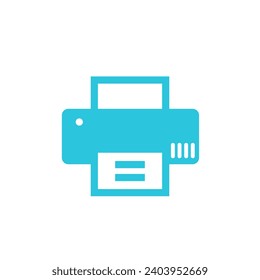 Impresora de tanque ecofiltrable. De conjunto de iconos azules.
