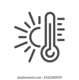 Eco related icon outline and linear vector.