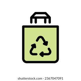 Eco related icon outline and linear vector.