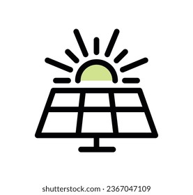 Eco related icon outline and linear vector.