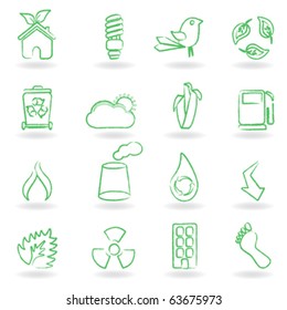 Eco related symbols and icons