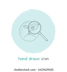 Eco research icon line element. Vector illustration of eco research icon line isolated on clean background for your web mobile app logo design.