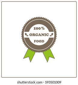 Eco restaurant logo, banner, label