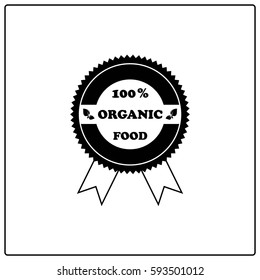 Eco restaurant logo, banner, label