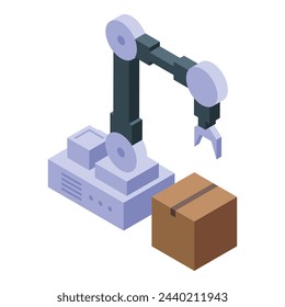 Eco robot hand icon isometric vector. Social esg. Global nature