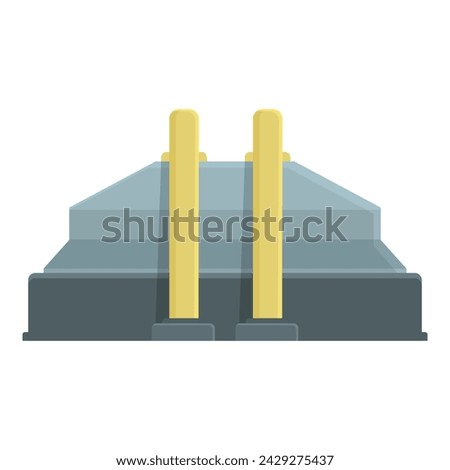 Eco rood roll icon cartoon vector. Process mill house. Business machine
