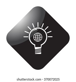 Eco safe energy simple icon on colorful background