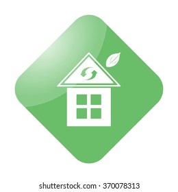 Eco safe energy simple icon on colorful background