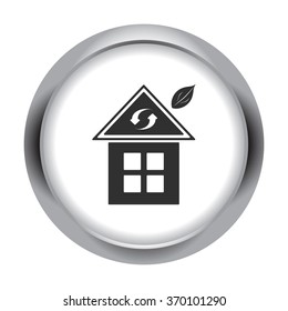 Eco safe energy simple icon on colorful background