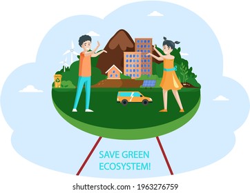 Eco save environment pictures. Ecological ecosystem and pollution. People taking care of planet collage. Green energy and eco friendly. Zero waste, think green, save the planet. Green eco city
