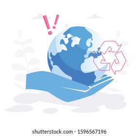 ECO, Save the planet, recycle, Vector illustration for web banner, infographics, mobile.