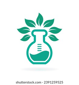 concepto de icono de prueba de eco science lab