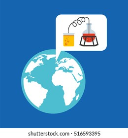 eco science research process icon vector illustration eps 10