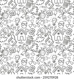 Eco seamless background