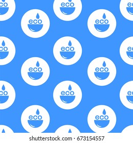 Eco seamless pattern, vector illustration