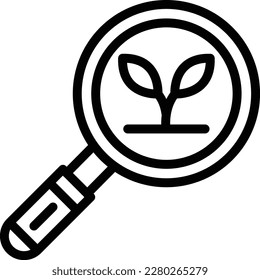 Eco search Vector Icon Design Illustration