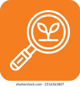 Eco search Vector Icon Design Illustration