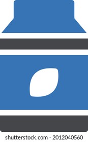 Eco seed vector glyph colour icon