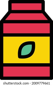 Eco seed vector line colour icon