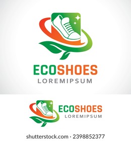 plantilla de diseño de logotipo de zapatos ecológicos