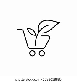 eco shop icon sign vector