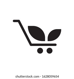 Eco shop logo template vector icon design