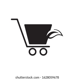 Eco shop logo template vector icon design
