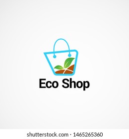 eco shop logo vector designs element, and template for company