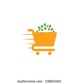 Eco Shop Vector Logo Design Element