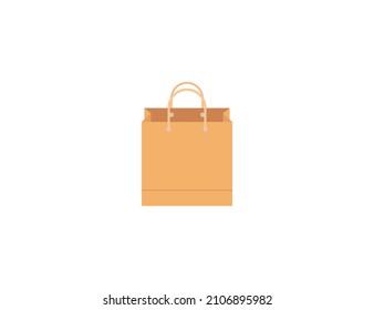 Icono aislado del vector de la bolsa de compra de ECO. Ilustración de Emoji. Emoción vectorial de la bolsa de compras de ECO