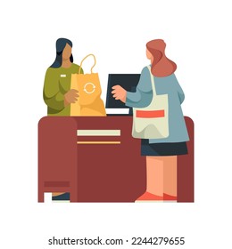 Compra ecológica, ecológica o ecológica.