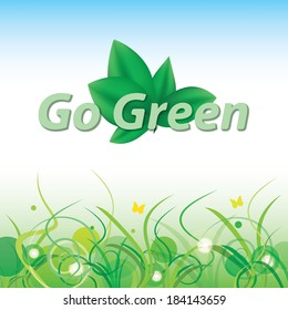 Eco sign with eco friendly concept.