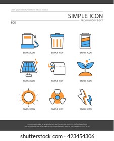 Eco Simple icon set