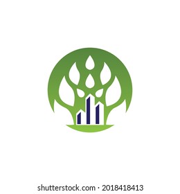 Eco smart home technology vector template illustration